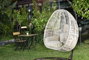 Hanah Home Silla Columpio Individual de Jardín en Crema